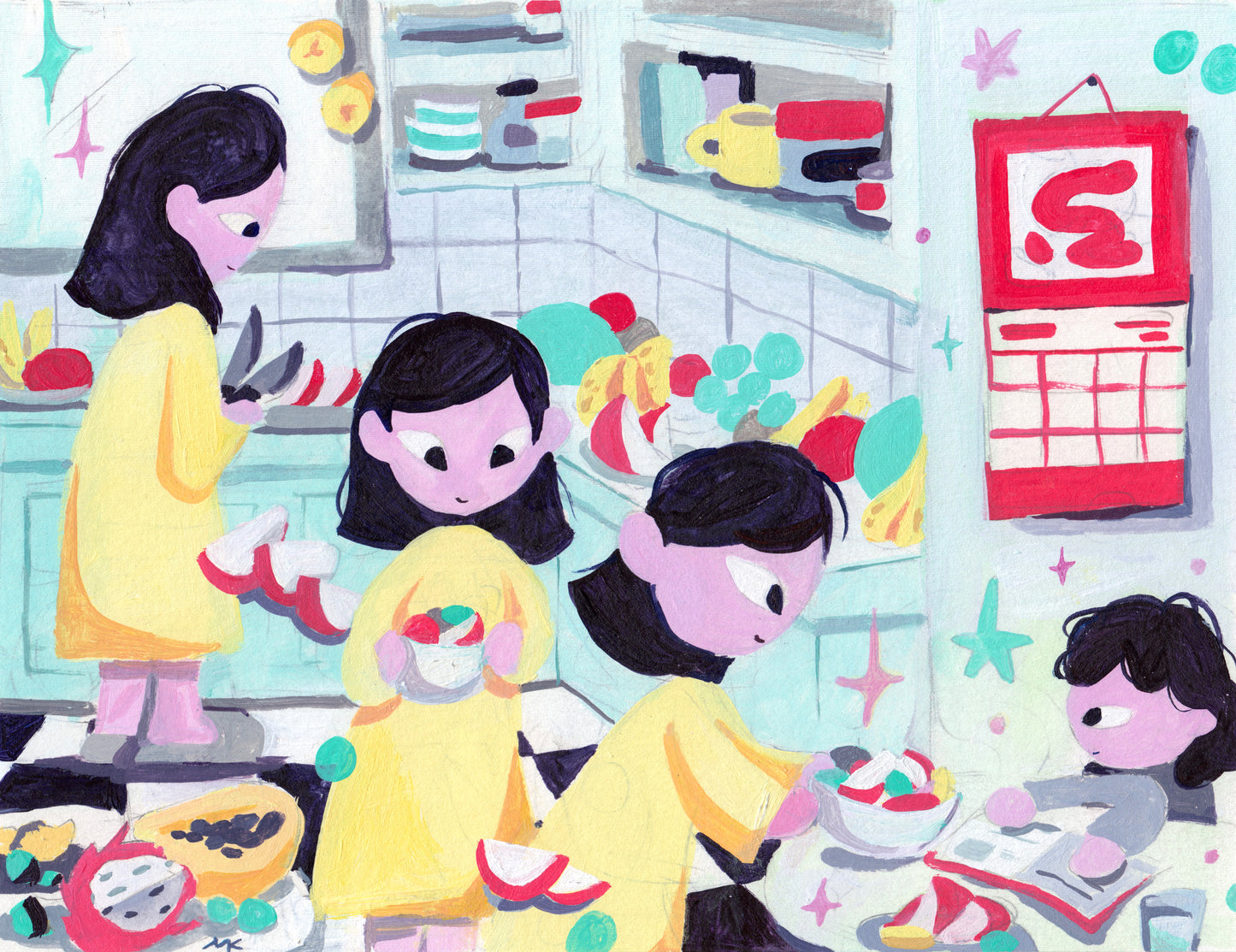 Sliced Fruit Means I Love You - Timed Edition Print