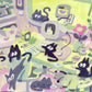 Cats in the Computer Room - Open Edition Print
